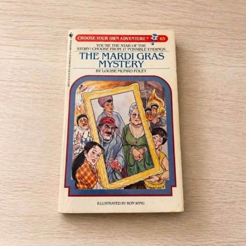 Vintage 1987 Choose Your Own Adventure #65 The Mardi Gras Mystery Paperback